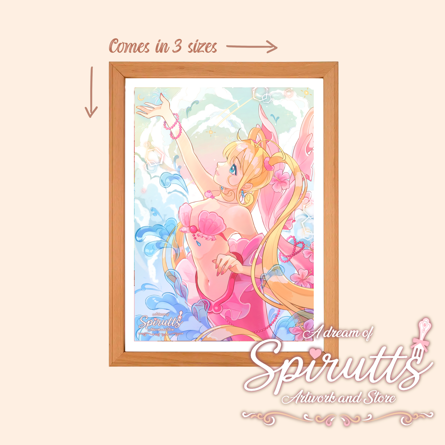 PRINT/POSTER - The legend of the Mermaid~! - thick glossy paper / multiple sizes