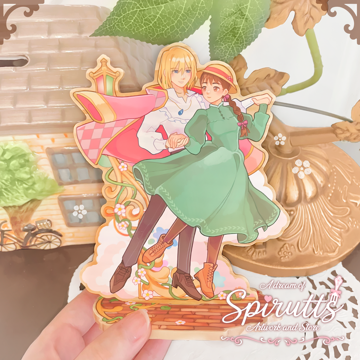 STANDEE / FIGURE - "Find me in the future~!" - Wooden Standee / Desk Display