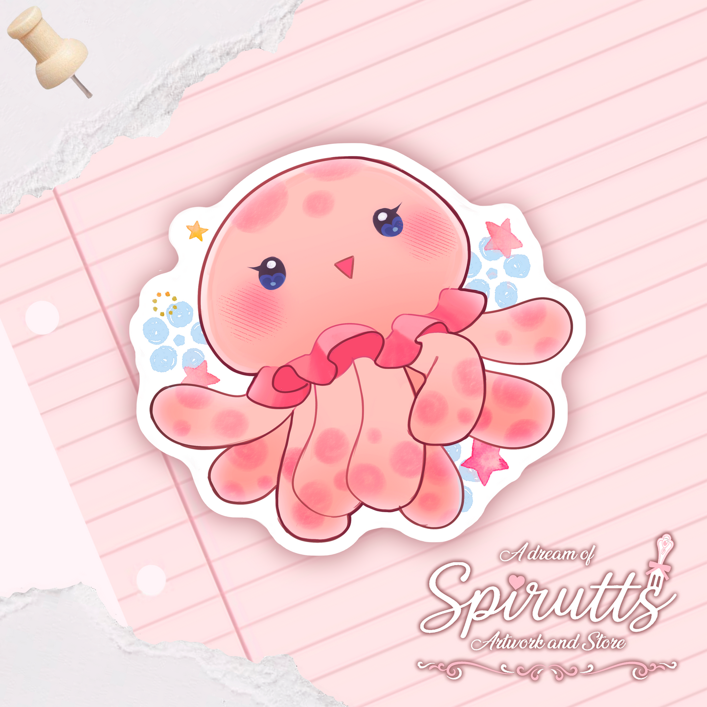 STICKER - "Clara~!" Princess Jellyfish - Glossy Vinyl