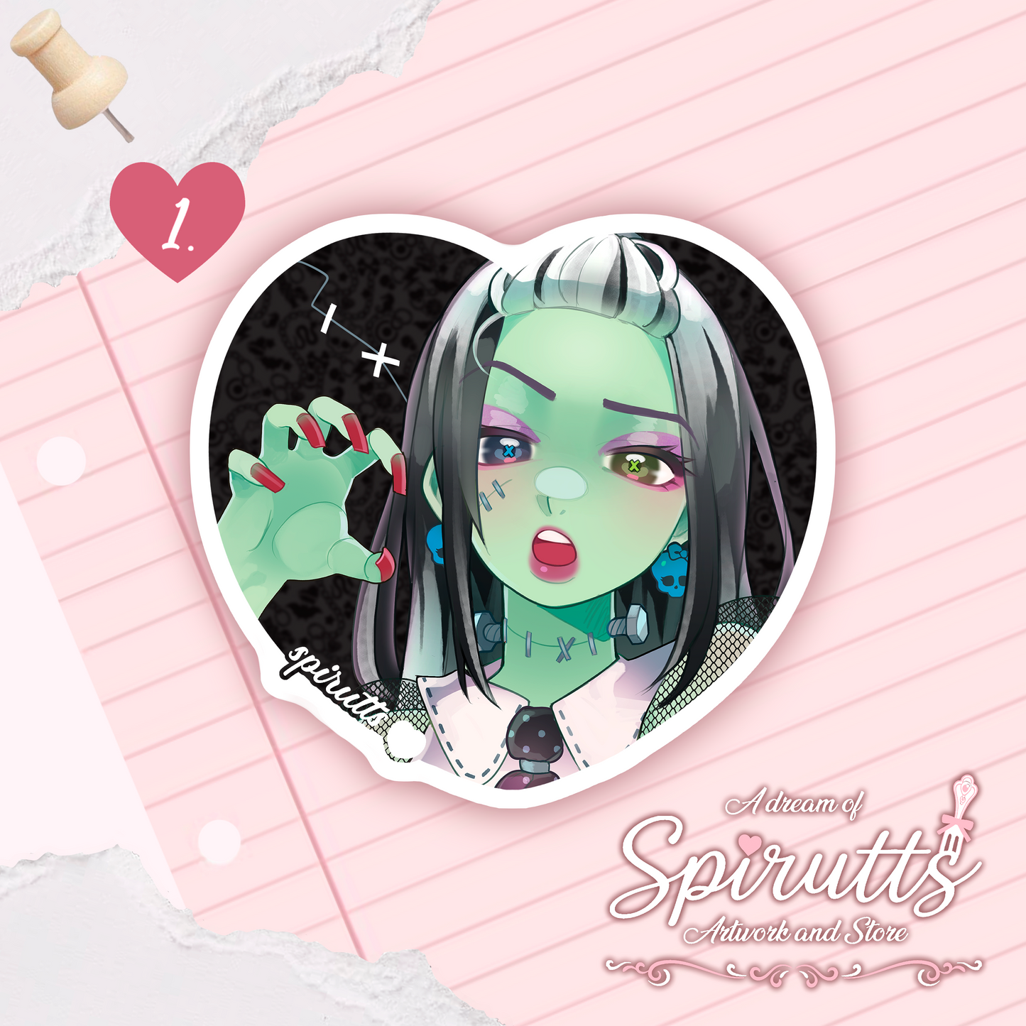 STICKER(S) - MH Ghouldfriends~! - Glossy Vinyl Peelback