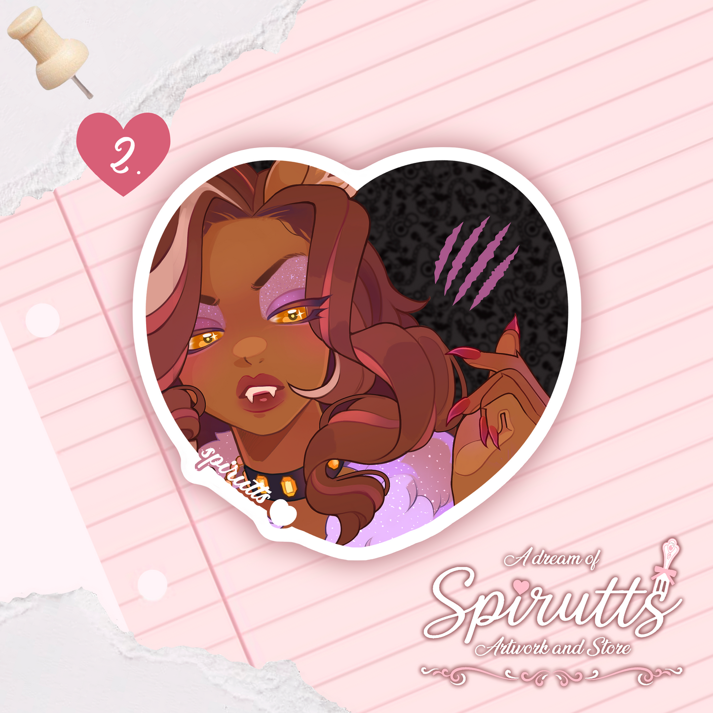 STICKER(S) - MH Ghouldfriends~! - Glossy Vinyl Peelback