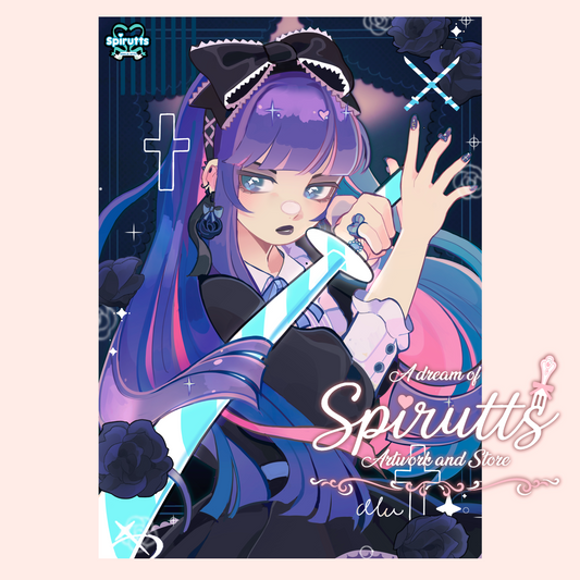 NEW - PRINT/POSTER - Repent motherxxxxxs! Stocking~! ( updated artwork ) - thick glossy paper / multiple sizes