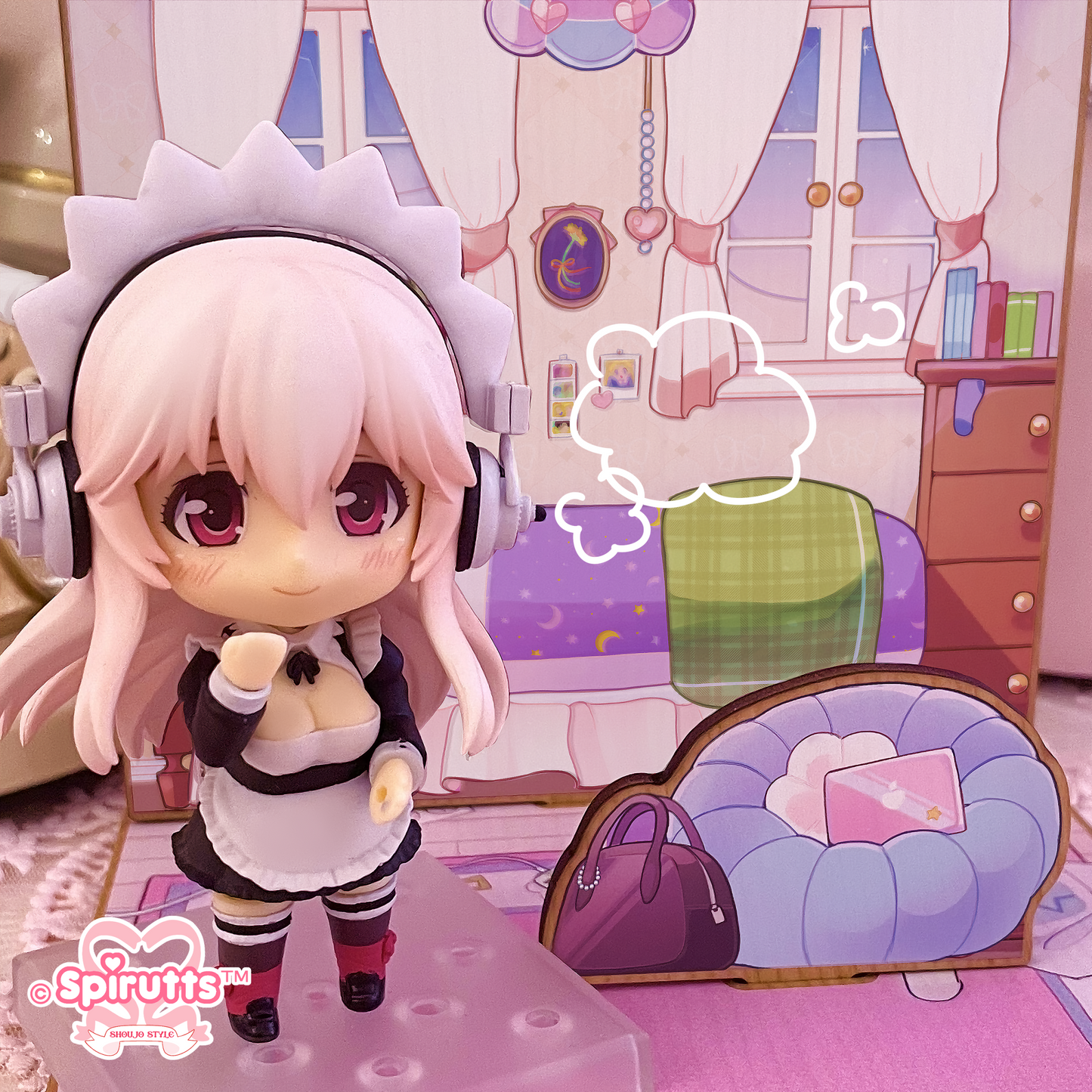 ROOM STANDEE - Bedroom~! / cute / comfy - Synthetic Pinewood / figure display / Multiple pieces