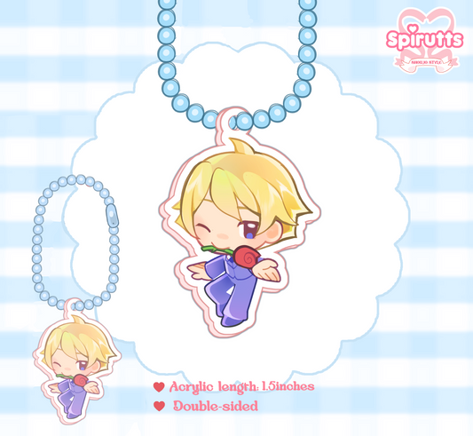 CHIBI CHARMS COLLECTION - Little Host! - Double-sided acrylic / Ball-chain