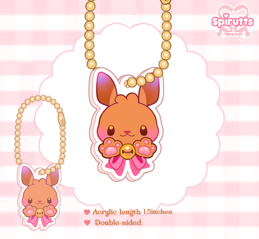 CHIBI CHARMS COLLECTION - I Choose You! - Double-sided acrylic / Ball-chain