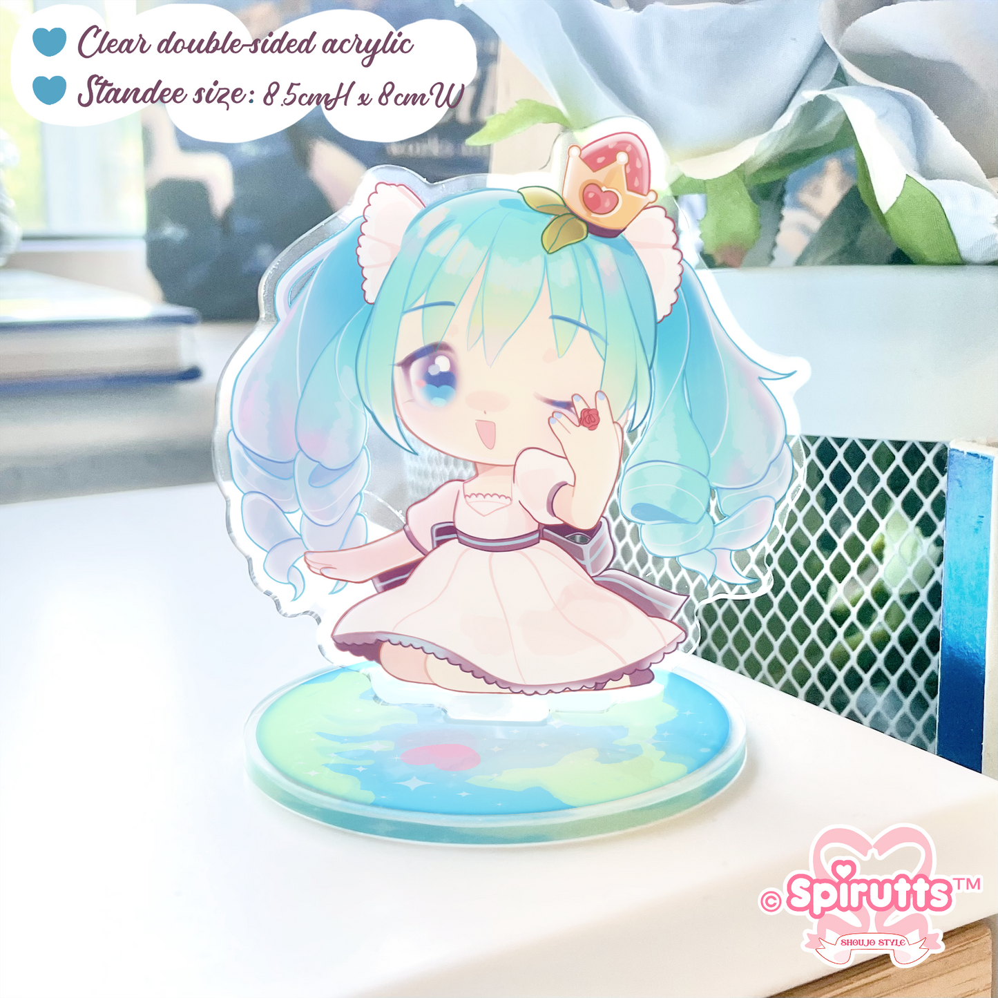 ACRYLIC FIGURE - Worlds still Mine! - double-sided acrylic standee + base