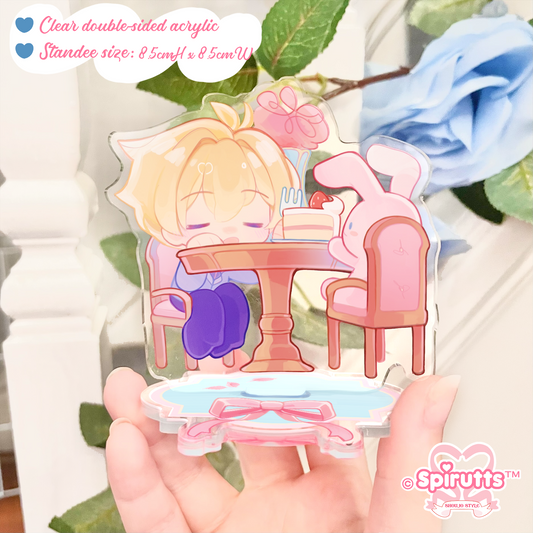 ACRYLIC FIGURE ! - "Looks like it's just me and you usa~" - double-sided acrylic standee + base