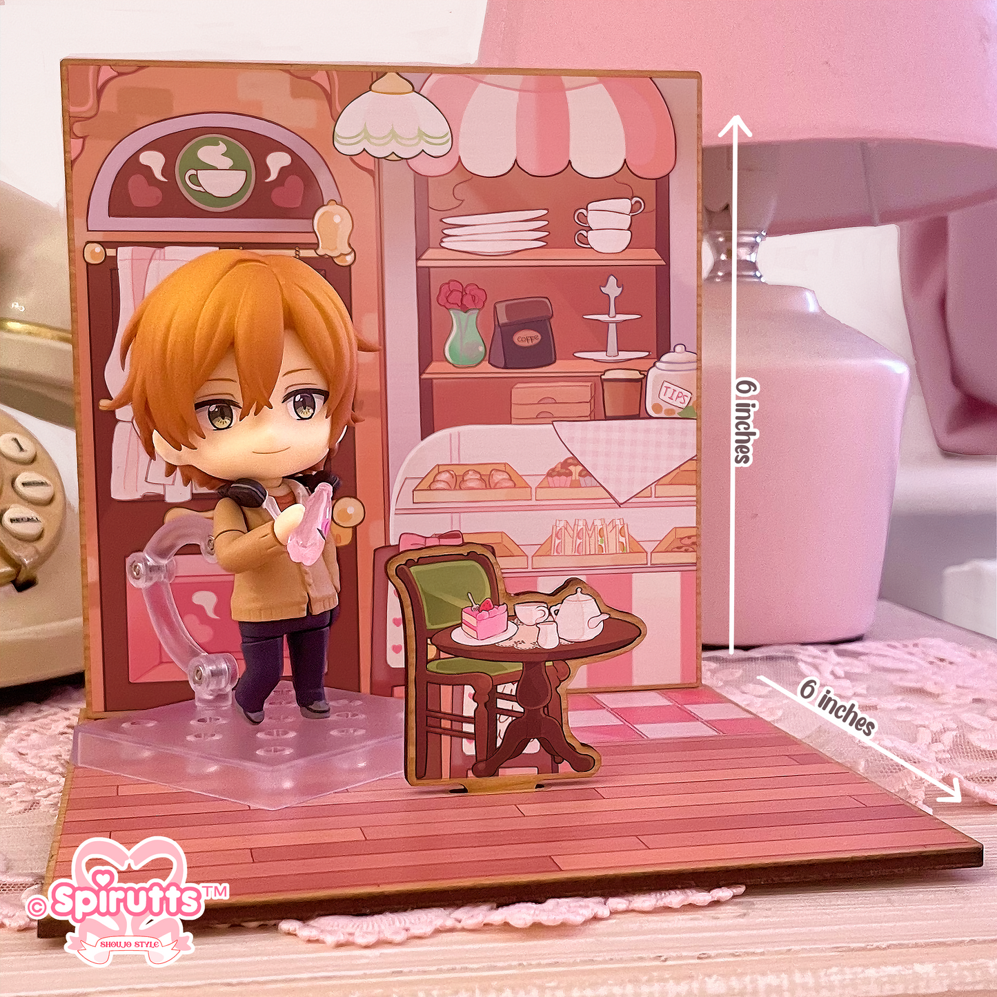 ROOM STANDEE - Cafe~! - Synthetic Pinewood / figure display / Multiple pieces