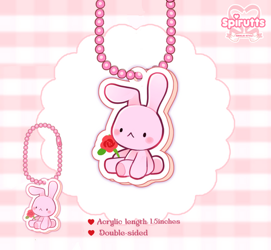 CHIBI CHARMS COLLECTION - Honey senpais bunny - Double-sided acrylic/phone-strap