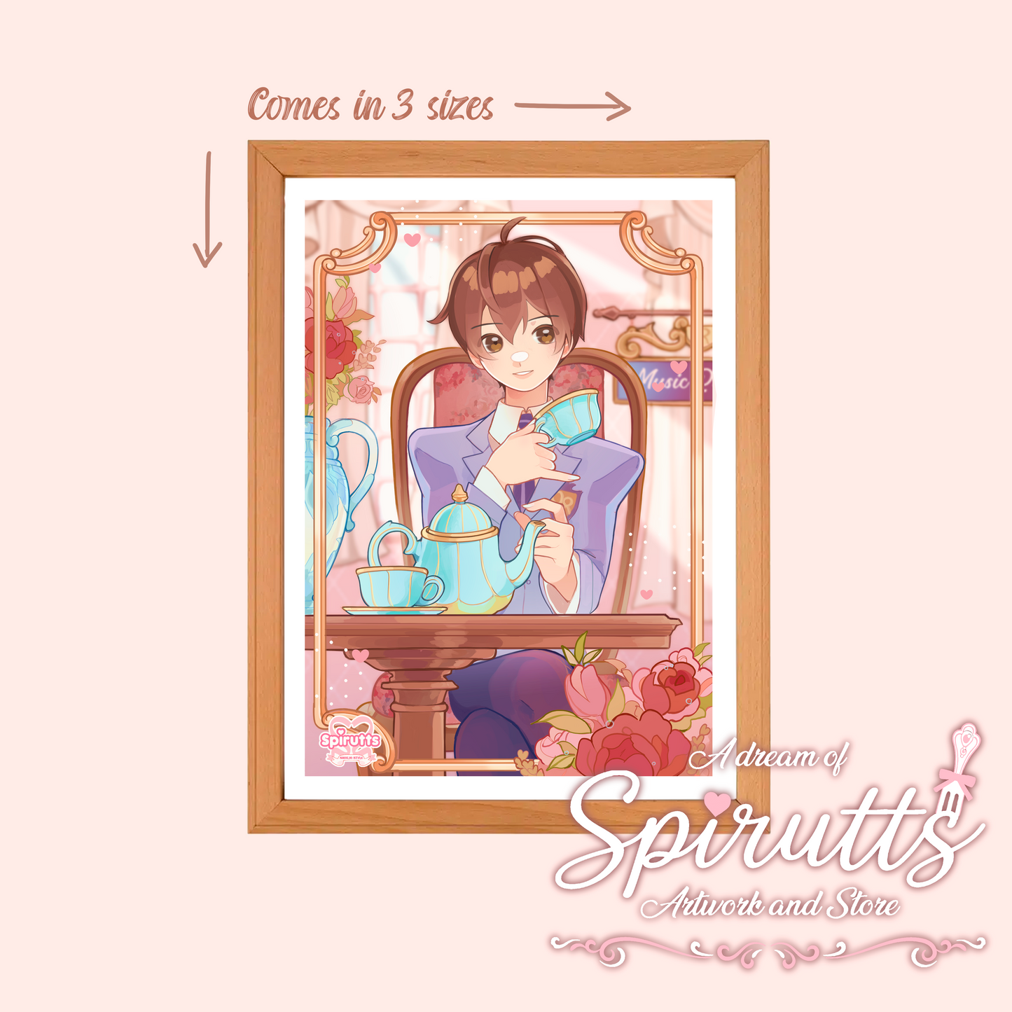 NEW - PRINT/POSTER - Welcome to the Host Club~ ( updated artwork ) - thick glossy paper / multiple sizes