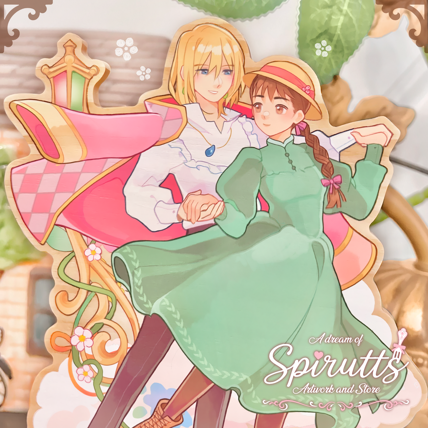 STANDEE / FIGURE - "Find me in the future~!" - Wooden Standee / Desk Display