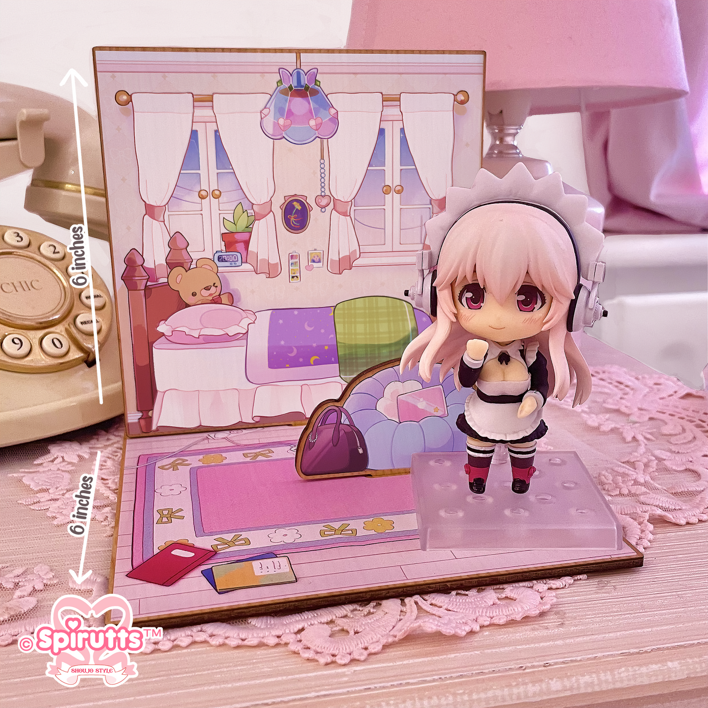 ROOM STANDEE - Bedroom~! / cute / comfy - Synthetic Pinewood / figure display / Multiple pieces