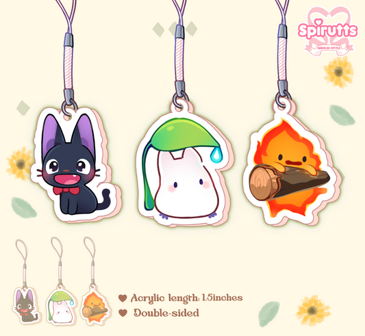 CHIBI CHARMS COLLECTION - Studio characters - Double-sided acrylic/phone-strap