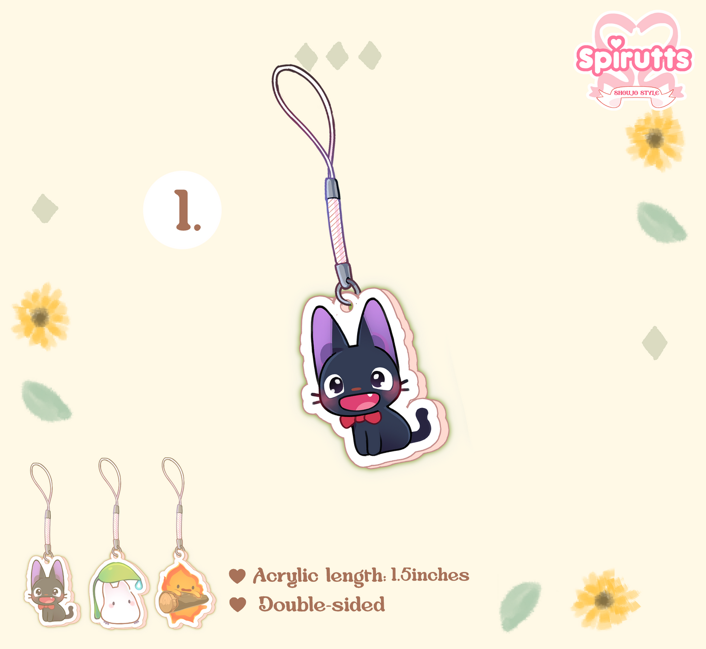 CHIBI CHARMS COLLECTION - Studio characters - Double-sided acrylic/phone-strap