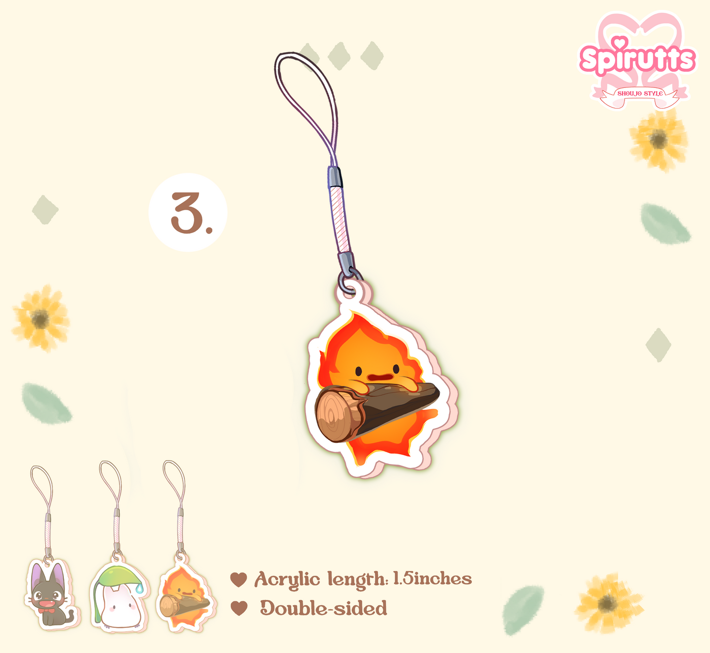 CHIBI CHARMS COLLECTION - Studio characters - Double-sided acrylic/phone-strap