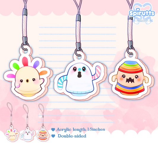 CHIBI CHARMS COLLECTION - Gyroid Friends! - Double-sided acrylic/phone-strap