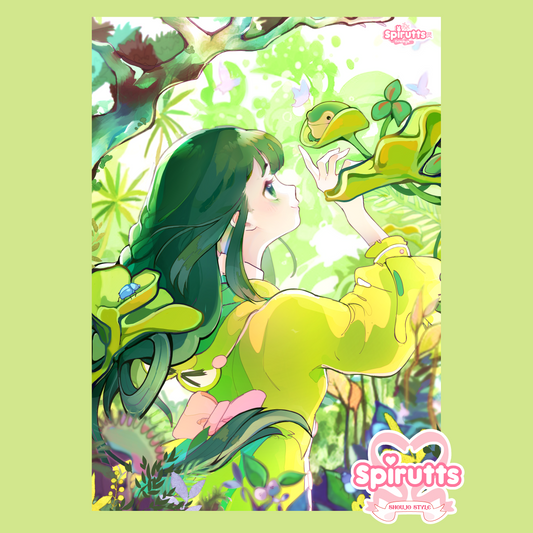 PRINT/POSTER - Froppy's forest day out! - Thick glossy paper/A4/A3/A5