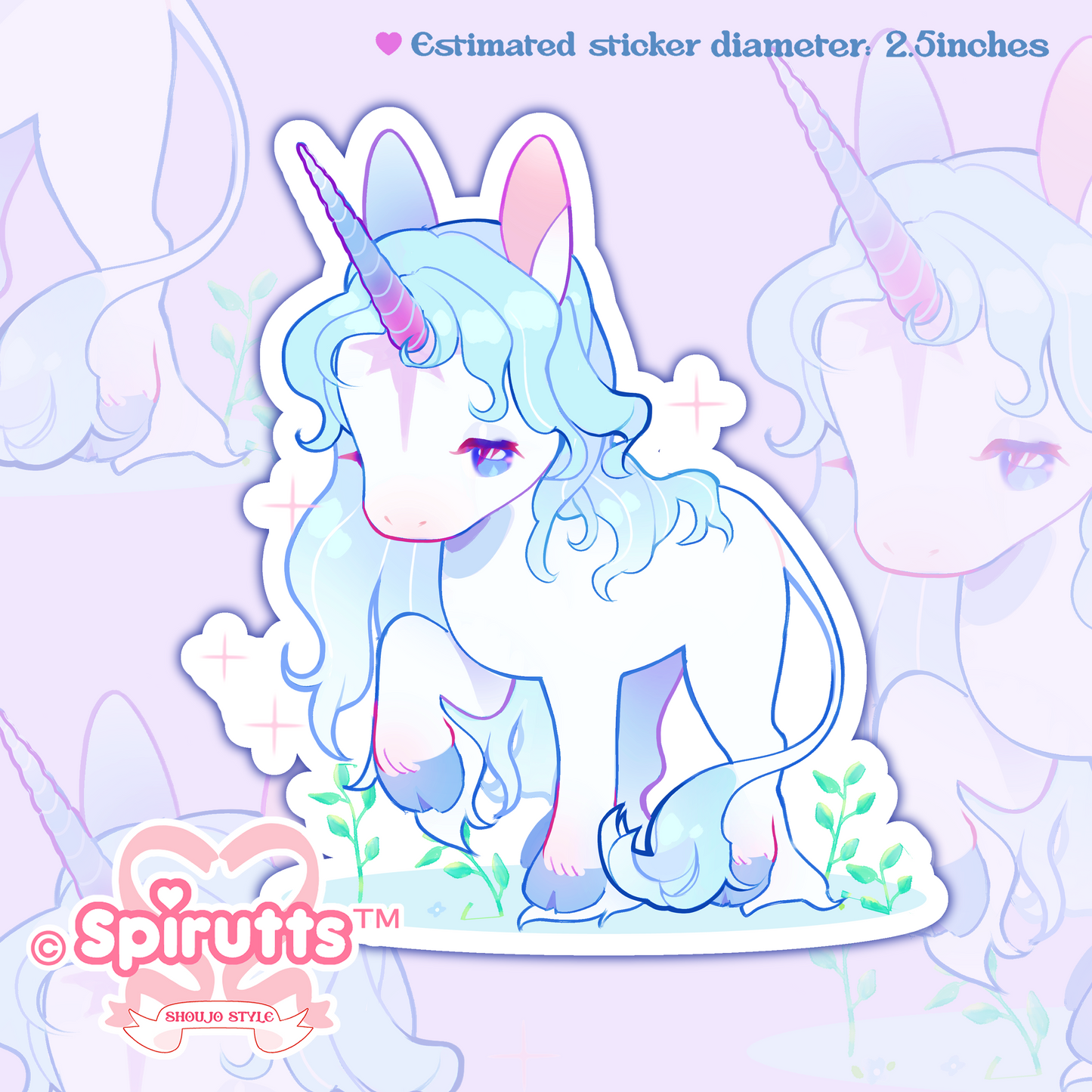 STICKER - Last Unicorn - Glossy Vinyl Peelback