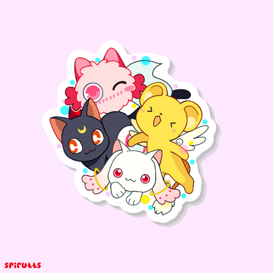 STICKER - We are your Magical Mascots! - Glossy Vinyl Peelback