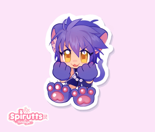 STICKER - Lil Yuro nyya~! - Glossy Vinyl Peelback